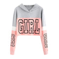 Crop Top Hoodie Sweatshirt Hoodies