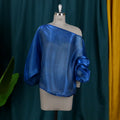 Sexy Sloping Shoulder Sleeves Shirt